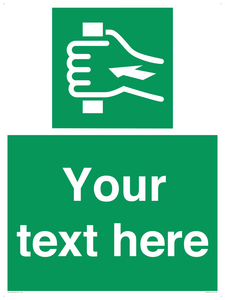 Custom Push Bar Sign